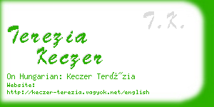 terezia keczer business card
